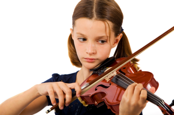 violin student