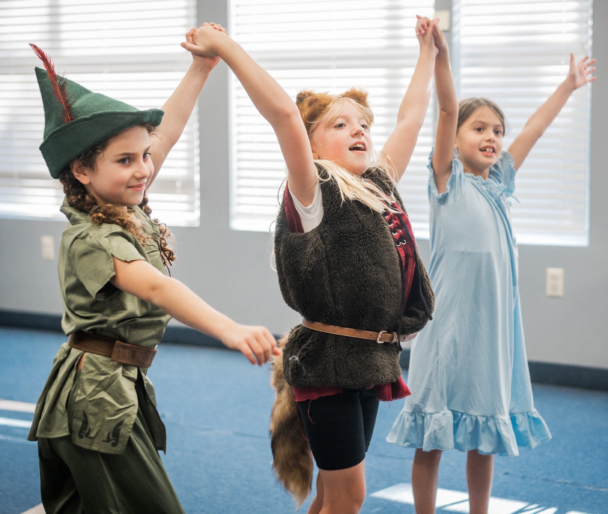 acting students in the classroom