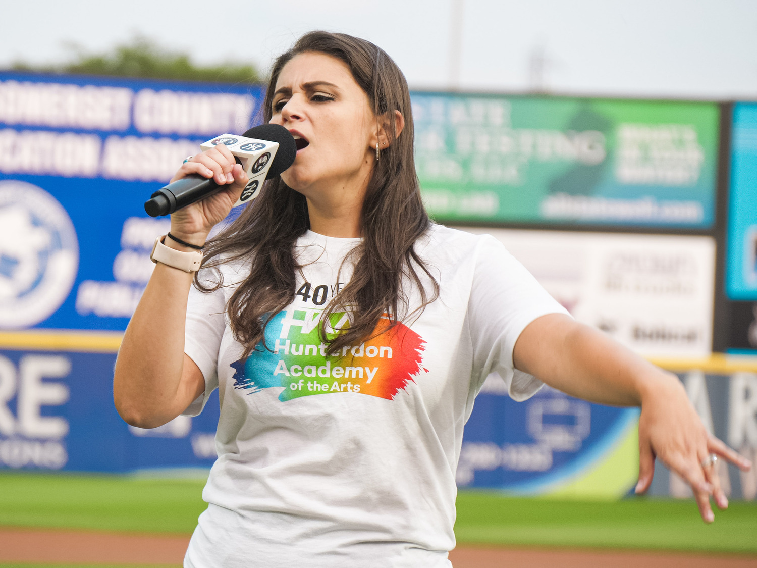 teenager singing