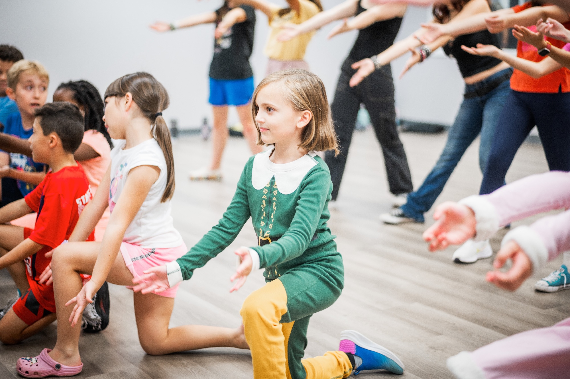 theatre arts students in classroom